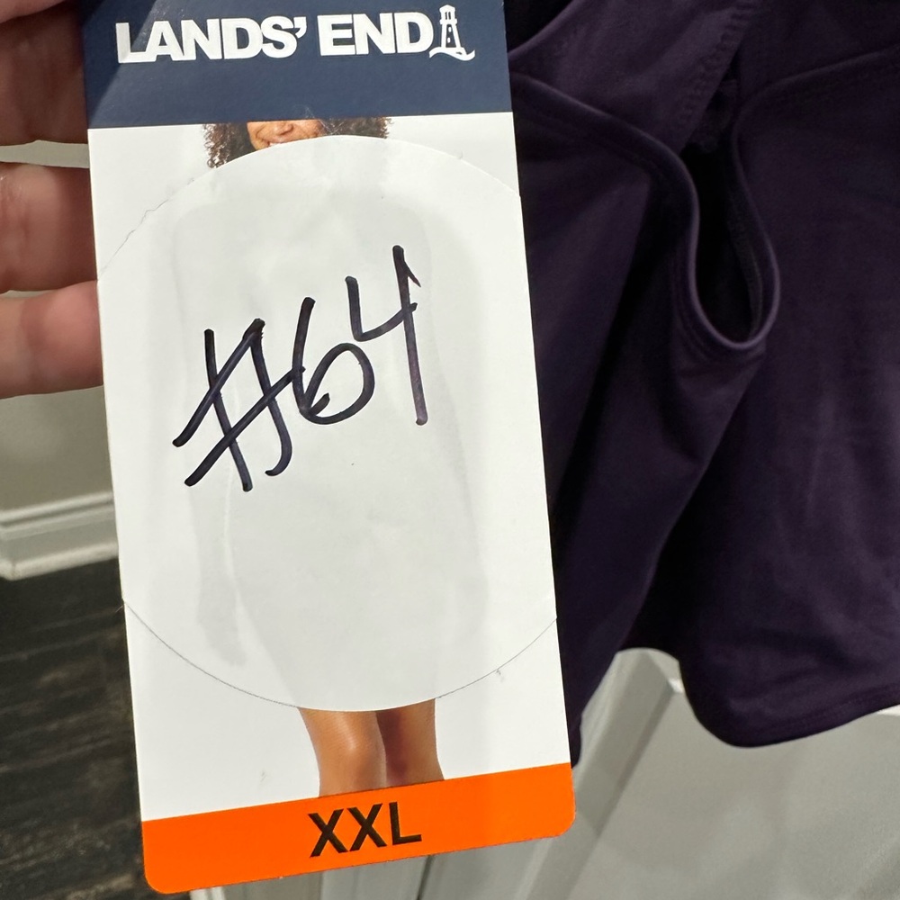 Lands' End Purple One Piece Swim - Picture 4 of 4